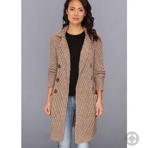 FREE PEOPLE BUTTERMILK BISCUIT sweater coat M